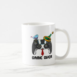 Game Over Wedding Bachelor Party Groom Valentines Coffee Mug