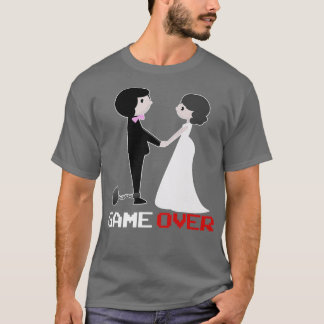 Game Over Wedding Groom JGA Gift  T-Shirt