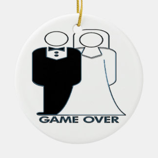 Game Over Your Married Wedding Ornament