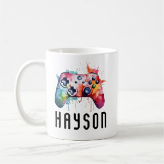 Game Personalised Kids | Custom Name Video Game Coffee Mug