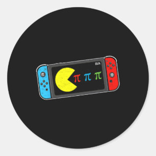 Game Pi Day Gamer Math Teacher Kids Boys Men Gamin Classic Round Sticker