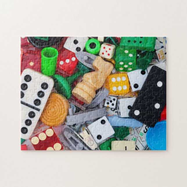 Game pieces photo puzzle (Horizontal)
