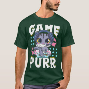 Game Purr Funny Gaming Cat For Video Gamer & Cat L T-Shirt