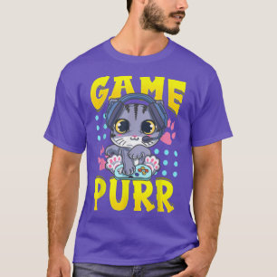 Game Purr Funny Gaming Cat For Video Gamer & Gamer T-Shirt