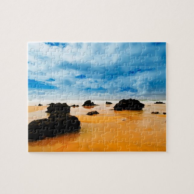 Game Puzzle-Beach Scene Jigsaw Puzzle (Horizontal)