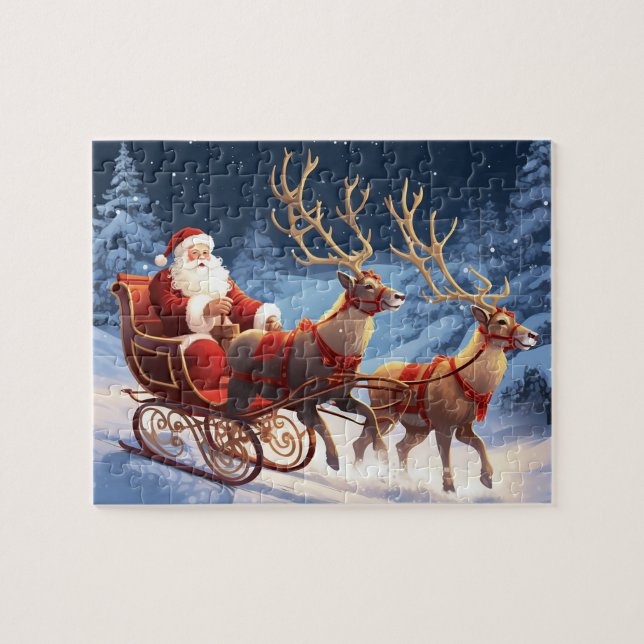 Game Puzzle Christmas Santa (Horizontal)