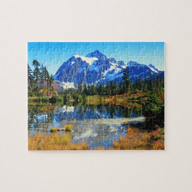 Game Puzzle-Mountain Lake Jigsaw Puzzle (Horizontal)