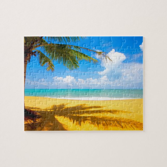 Game Puzzle-Tropical Beach Jigsaw Puzzle (Horizontal)