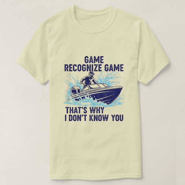 Game Recognise Game Boating Fishing Graphic T-Shirt (Design Front)