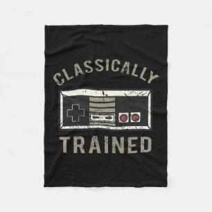 Game Retro Vintage Distressed 3 Fleece Blanket