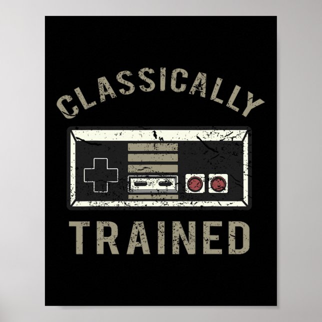 Game Retro Vintage Distressed 3  Poster (Front)