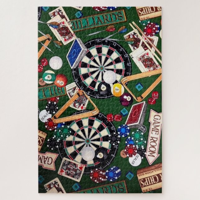 Game Room Billiards Jigsaw Puzzle (Vertical)