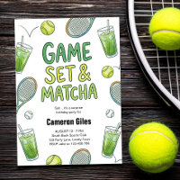 Game Set and Matcha Tennis Surprise Birthday