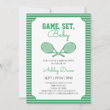 Game Set Baby Green Stripes Golf Baby Shower