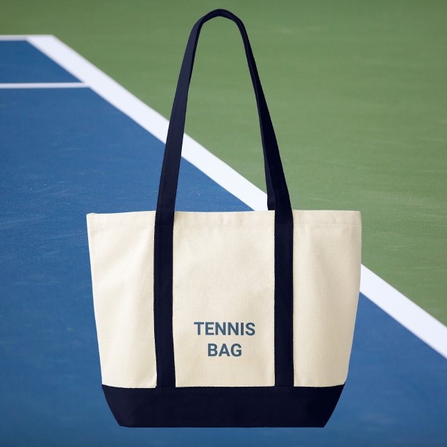Game Set Match Blue Crest Tennis Tote Bag (Creator Uploaded)