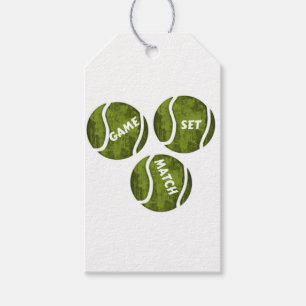 GAME SET MATCH GIFT TAGS