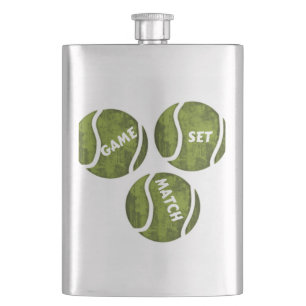 GAME SET MATCH HIP FLASK