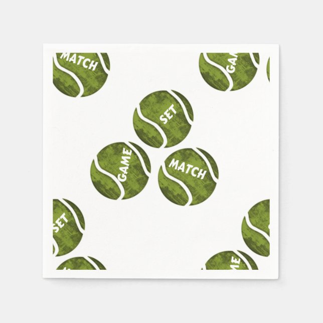 GAME SET MATCH NAPKIN (Front)