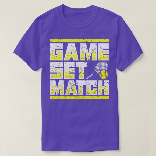 Game Set Match T-Shirt (Design Front)