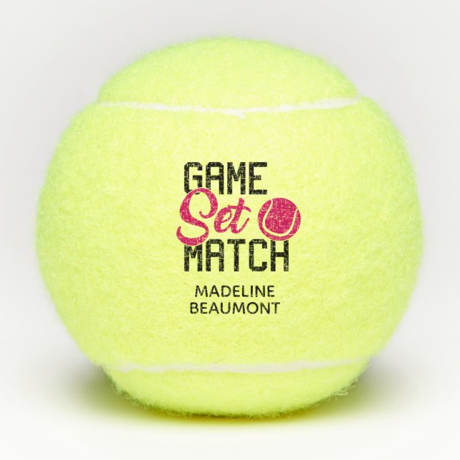 Game Set Match Tennis Balls (Front)