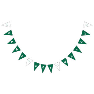 Game Set Match Tennis Grass Green Bunting