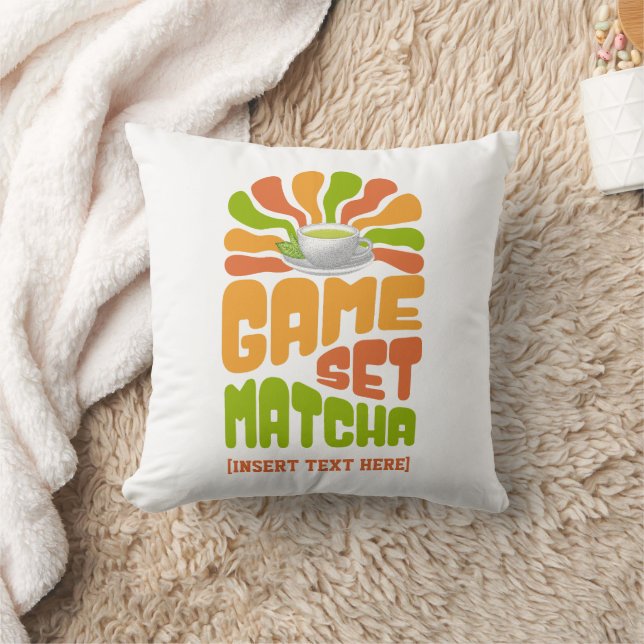 GAME SET MATCHA Fun Latte Drinker Cushion (Blanket)