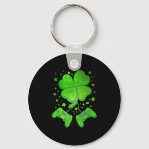Game Shamrock St Patricks Day Gamer Boys Men  Key Ring