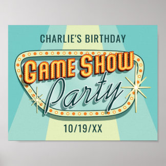 Game Show Party Poster