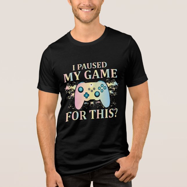 Game T-Shirt design  Tri-Blend Shirt (Front)