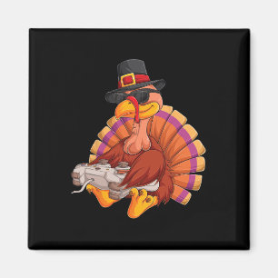 Game Thanksgiving Turkey Gamer Boys Kids Teens Gam Magnet