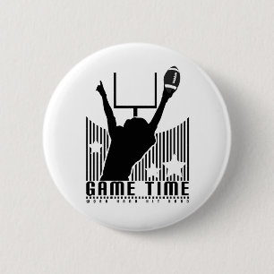 Game Time - Football 6 Cm Round Badge