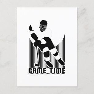 Game Time - Hockey Postcard