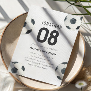 Game Time Soccer Football Boy Birthday Invitation