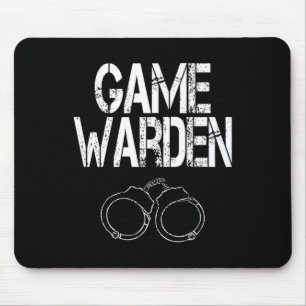 Game Warden Handcuffs Lazy Halloween Costume Mouse Pad