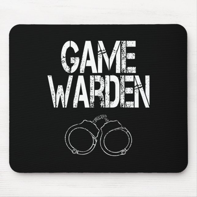 Game Warden Handcuffs Lazy Halloween Costume  Mouse Pad (Front)