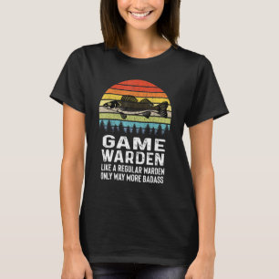 Game Warden Retro Vintage Fish Wildlife Conservati T-Shirt