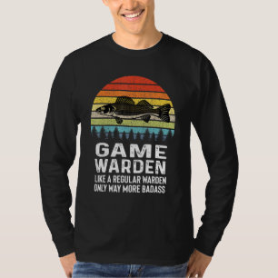 Game Warden Retro Vintage Fish Wildlife Conservati T-Shirt