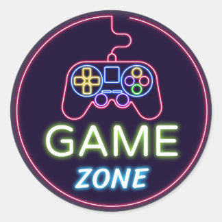 Game Zone Classic Round Sticker