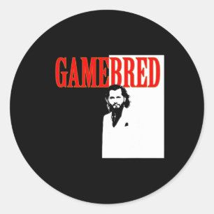 Gamebred 2.0 Cuban Street Mma Fighter Miami Gangst Classic Round Sticker