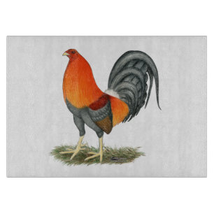 Gamecock Blue Red Rooster Cutting Board