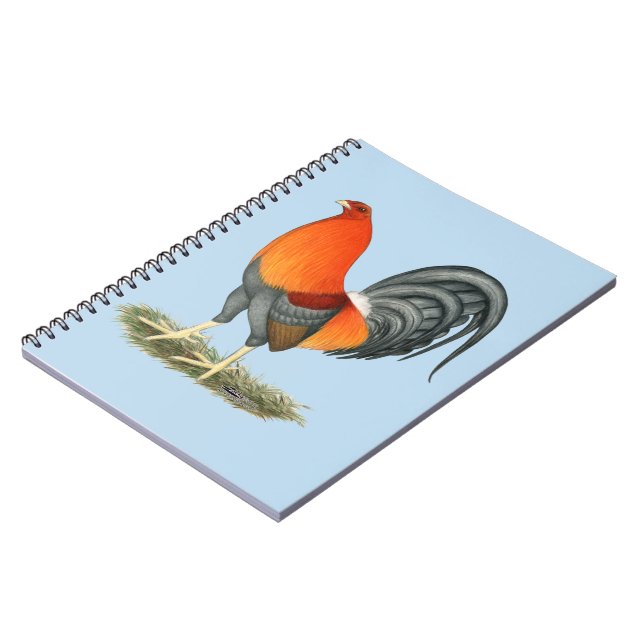 Gamecock Blue Red Rooster Notebook (Left Side)
