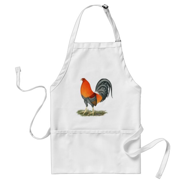 Gamecock Blue Red Rooster Standard Apron (Front)