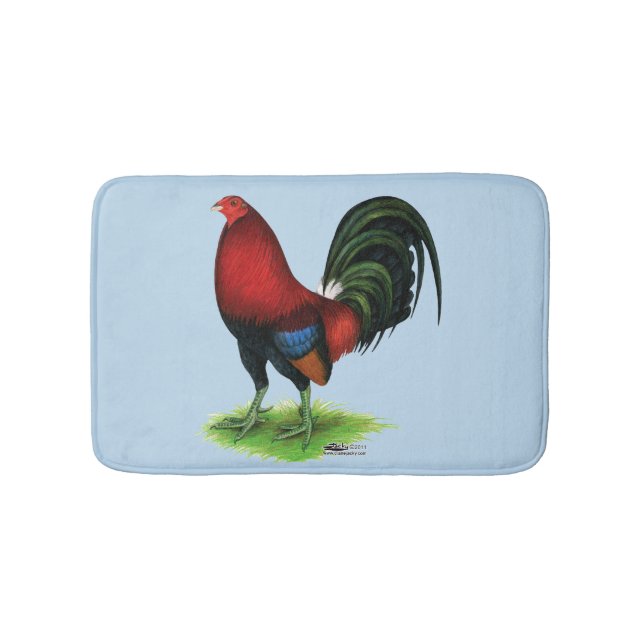 Gamecock:  Dark Red Bath Mat (Front)