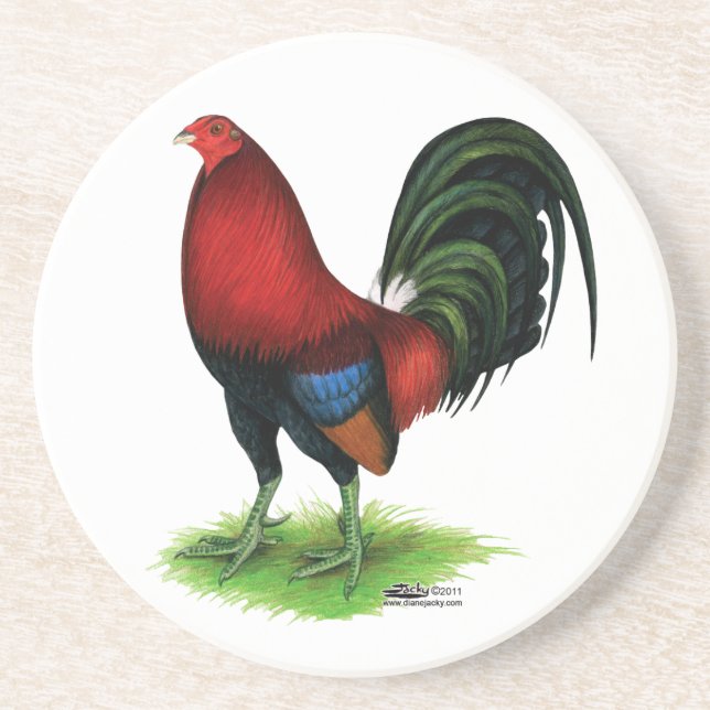 Gamecock:  Dark Red Coaster (Front)