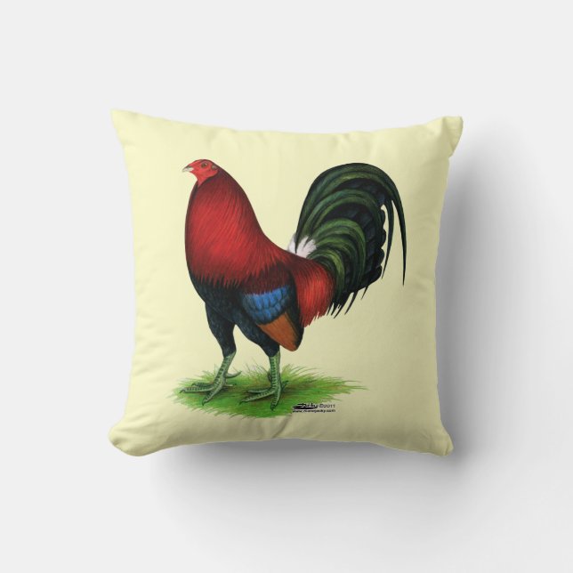 Gamecock:  Dark Red Cushion (Front)