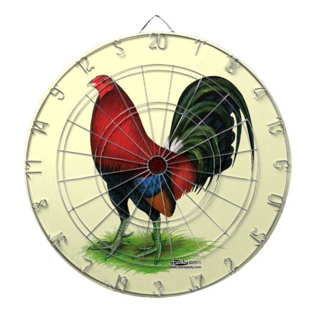 Gamecock:  Dark Red Dartboard (Front)