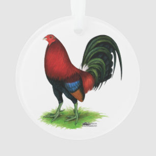 Gamecock: Dark Red Ornament