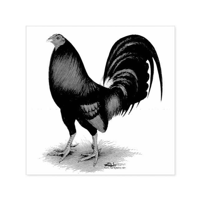 Gamecock:  Dark Red Self-inking Stamp (Design)