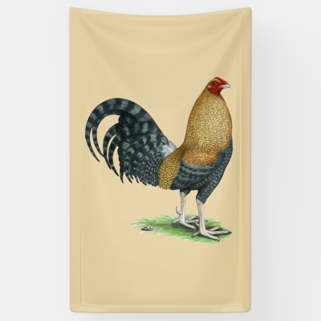Gamecock:  Dom or Crele Banner (Vertical)