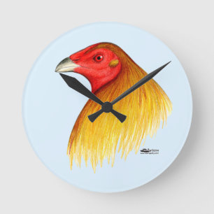 Gamecock Dubbed Round Clock